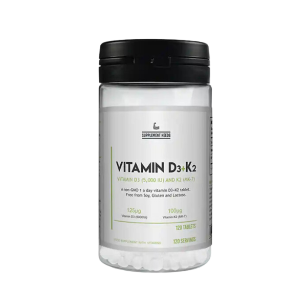 Supplement needs Vitamin D3 + K2 (MK-7)
