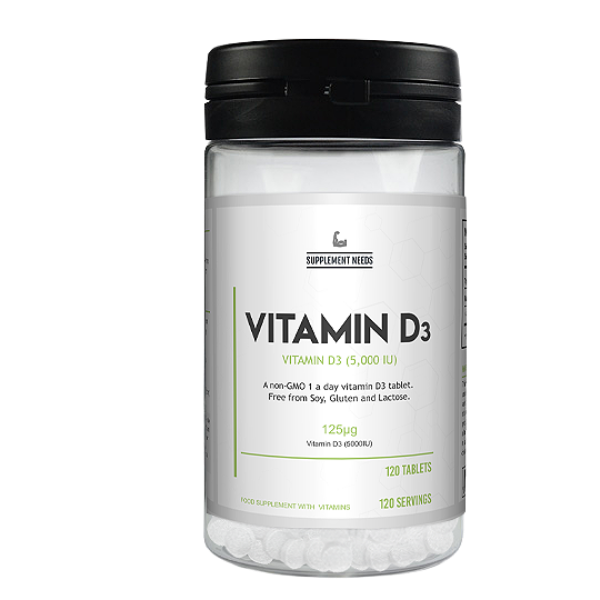Supplement Needs Vitamin D3 - 120 Tabs